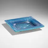 Glen Lukens, Plate, c. 1940, partially glazed earthenware