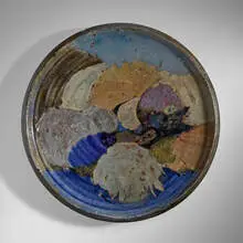 Henry Takemoto, Charger, c. 1965, glazed stoneware