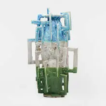Arnold Zimmerman, Vase, 2012, soda fired stoneware
