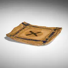 Jb Blunk, Untitled, c. 1975, glazed earthenware, gold luster