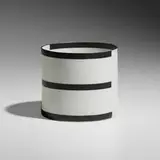 Bodil Manz, Cylinder No 3, 2001, molded and transfer-decorated porcelain