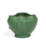 carved earthenware vase with two turtles by Ruben Earl Menzel for Rookwood Pottery, sold Jun 2021