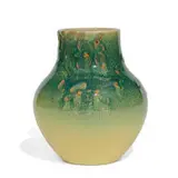 Matthew Daly for Rookwood Pottery, rare carved Flowing Glaze vase