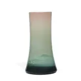 Lenore Asbury for Rookwood Pottery, earthenware Iris glaze vase with swimming fish decoration