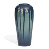 earthenware Vellum glaze vase with trailing cherry blossoms by Edward T. Hurley for Rookwood Pottery, sold Jun 2021
