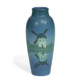 Sallie Toohey for Rookwood Pottery, charming and unusual earthenware Vellum glaze vase
