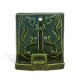 earthenware wall-mounted match holder by Rookwood Pottery, sold Jun 2021
