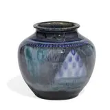 Lorinda Epply for Rookwood Pottery, Art Deco porcelain vase with geometric underglaze designs