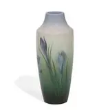 Carl Schmidt for Rookwood Pottery, good earthenware Iris glaze vase