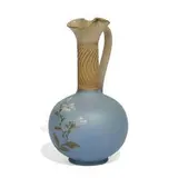 Aesthetic Movement earthenware Dull Finish ewer by Harriet Elizabeth Wilcox for Rookwood Pottery, sold Jun 2021