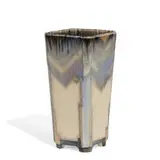 Lorinda Epply for Rookwood Pottery, Art Deco tapered square porcelain vase with geometric patterns