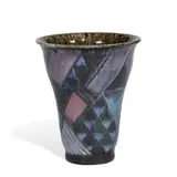 Lorinda Epply for Rookwood Pottery, Art Deco porcelain vase decorated with colorful geometric patterns
