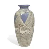 late Art Deco large porcelain scenic vase by Jens Jensen for Rookwood Pottery, sold Jun 2021