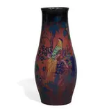 Edward T. Hurley for Rookwood Pottery, porcelain decorated vase with Chinese pheasants