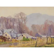 Karl Brandner, Farm Landscape, Nashville, Brown County, Indiana
