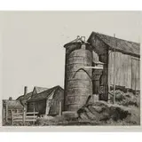 Armin Landeck, Corban's Silo, 1937