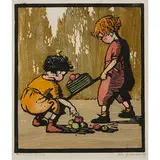 Fruit for Sale, 1929 by Frances Hammell and May Gearhart, sold Jun 2021