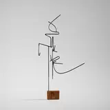 Sidney Gordin, 46-58, 1958, enameled steel, oak