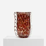 Fratelli Toso, Rare Mutras vase, c. 1936, internally decorated glass with silver leaf and applied details