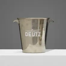 champagne bucket by Argit, c. 1920, silver-plated brass, sold Oct 2018