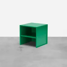 No. 5 stool by Donald Judd, 1984 / 2015, enameled aluminum, sold Oct 2018