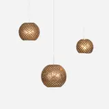 Mungo Thomson, Coin lamps, set of three, 2004, welded pennies