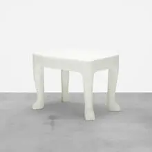 John Dickinson, table, model 103, c. 1975, painted plaster