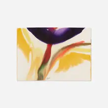 Phenomena Angel Fire by Paul Jenkins, 1979, watercolor on paper, sold Oct 2018
