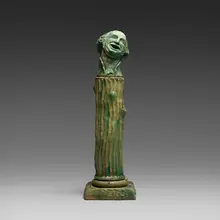 Robert Carston Arneson, Laughing George, 1976, glazed earthenware, marbles