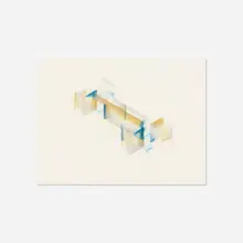Fred Sandback, Untitled, 1991, pastel and graphite on paper
