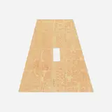 Sol LeWitt, A Trapezoid of Chicago without a Rectangle, 1979, printed paper with cut-out