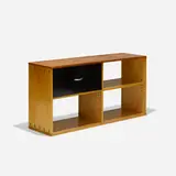 Harry Weese, radio cabinet, 1948, birch, acrylic, aluminum