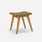 Jens Risom, stool, c. 1947, maple, nylon strapping