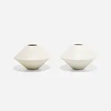 Lagardo Tackett, planters model IN-01, pair, 1955, glazed stoneware