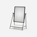Paul McCobb, vanity, 1953, mirrored glass, enameled steel, milk glass