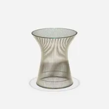 Warren Platner, occasional table, 1966, bronze-plated steel, marble