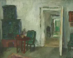 Elemér Vass, Untitled, oil on board 65 x 81cm .