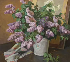 Boris Nakhalov, Untitled, oil on board 70 x 80cm