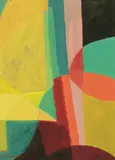 Joseph Lacasse, Untitled, gouache 49 x 34cm With a copy of a certificate of authenticity from the artist's daughter