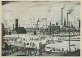 L. S. Lowry, Untitled, Laurence Stephen Lowry RA (1887-1976) ‘An Industrial Town’ offset lithograph in colours