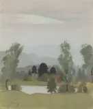 Simon Bussy, Untitled, pastel 25 x 21cm .
