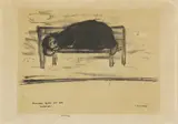 L. S. Lowry, Untitled, June 1967' lithograph on arches