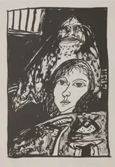 Untitled by John Bellany, John Bellany RA (1942-2013) 'The Guardian' lithograph, sold Apr 2021