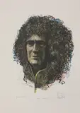 John Mills, Untitled, John Mills (b.1933) Brian May lithograph in colours