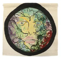 Untitled by John Piper, John Piper CH (1903-1992) Foliate Head tapestry 144 x 153cm ., sold Apr 2021