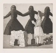 Untitled by Paula Rego, from Nursery Rhymes etching and aquatint, sold Apr 2021