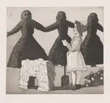 Paula Rego, Untitled, from Nursery Rhymes etching and aquatint