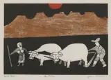Julian Trevelyan, Untitled, Julian Trevelyan RA (1910-1988) 'The Plough' lithograph in colours