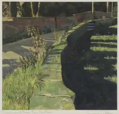 Untitled by Simon Palmer, watercolour and gouache 39 x 42cm ., sold Apr 2021