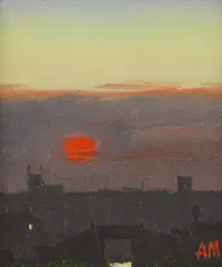 Austin Moseley, Untitled, oil on canvas 16 x 13.5cm .